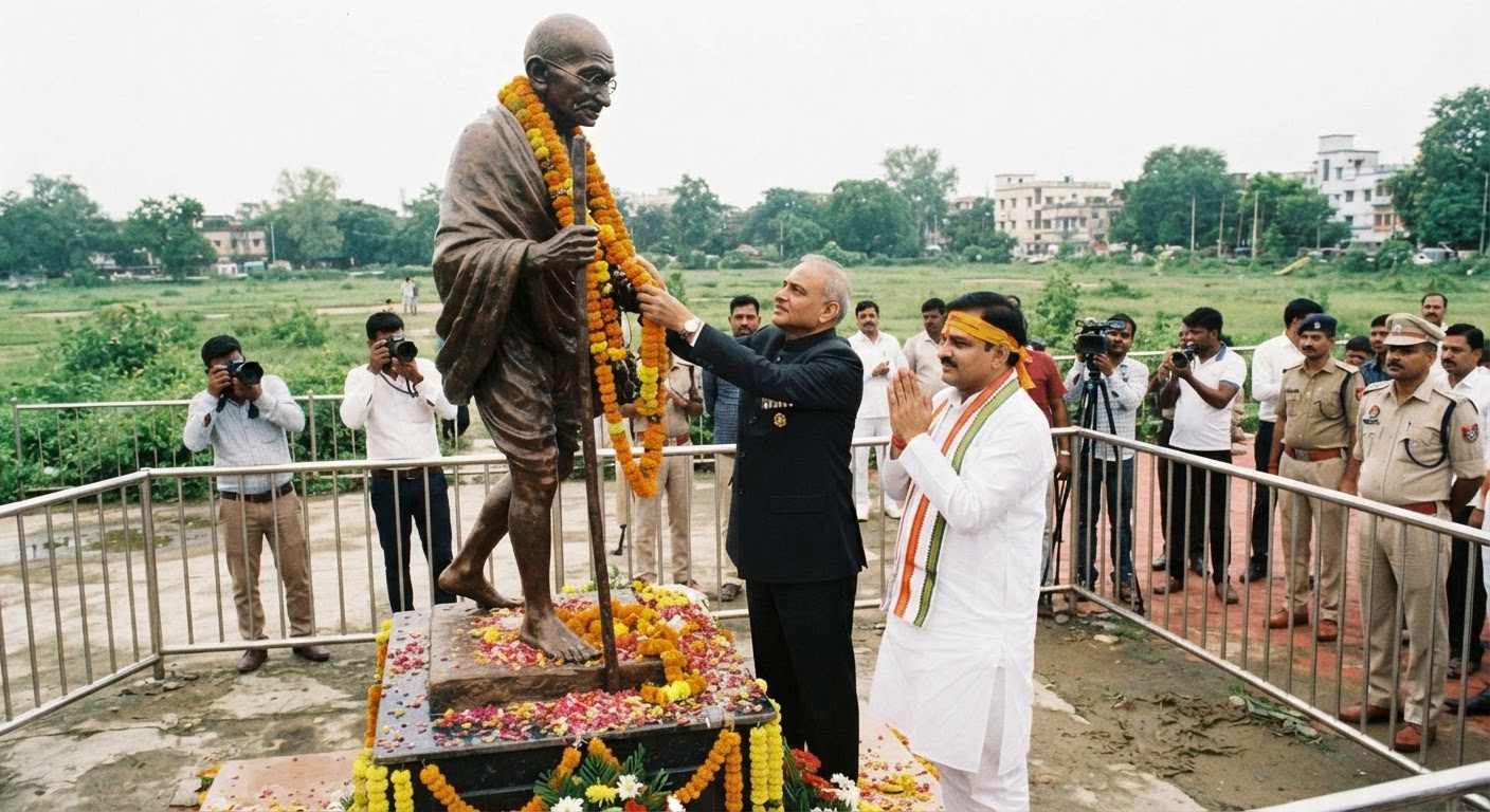 गांधी जयंती: पटना में सीएम और राज्यपाल ने दी श्रद्धांजलि