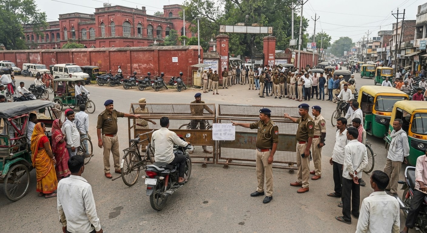 पूर्णिया: कोसी स्नातक चुनाव की मतगणना के लिए जिला स्कूल मार्ग बंद