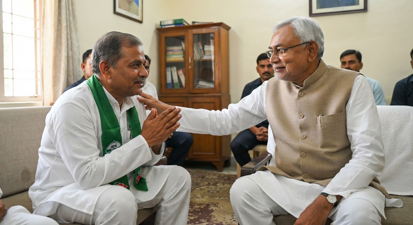 नीतीश कुमार से मिले घनश्याम राय: दरभंगा शिक्षक चुनाव के लिए मिला 'महामंत्र'!