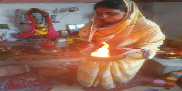 रुईधासा महाकाल मंदिर में मां स्कंदमाता की विशेष पूजा