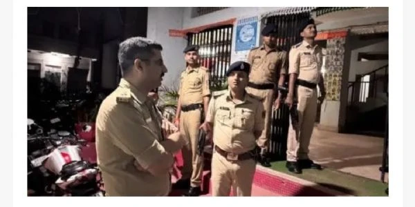 नालंदा के एसपी ने तीन थानों का किया औचक निरीक्षण, पुलिस व्यवस्था का लिया जायजा