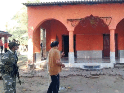 Ashtadhatu Devi Durga idol stolen in Kurdeg, anger among villagers, police investigating.