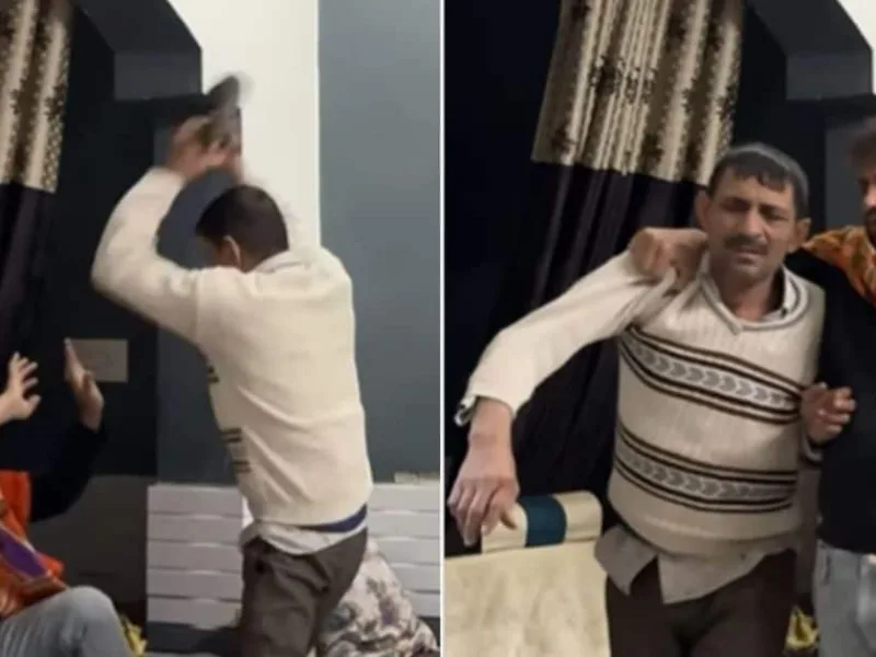 Father Beats Son Caught Drunk on Video in Viral Instagram Clip, Location: Instagram.
