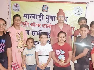 Health Program for Children in Jamshedpur Started by Marwadi Youth Forum Branch Kali Mati.